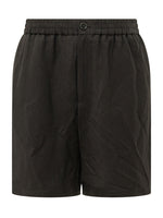 Black Solid Shorts 1