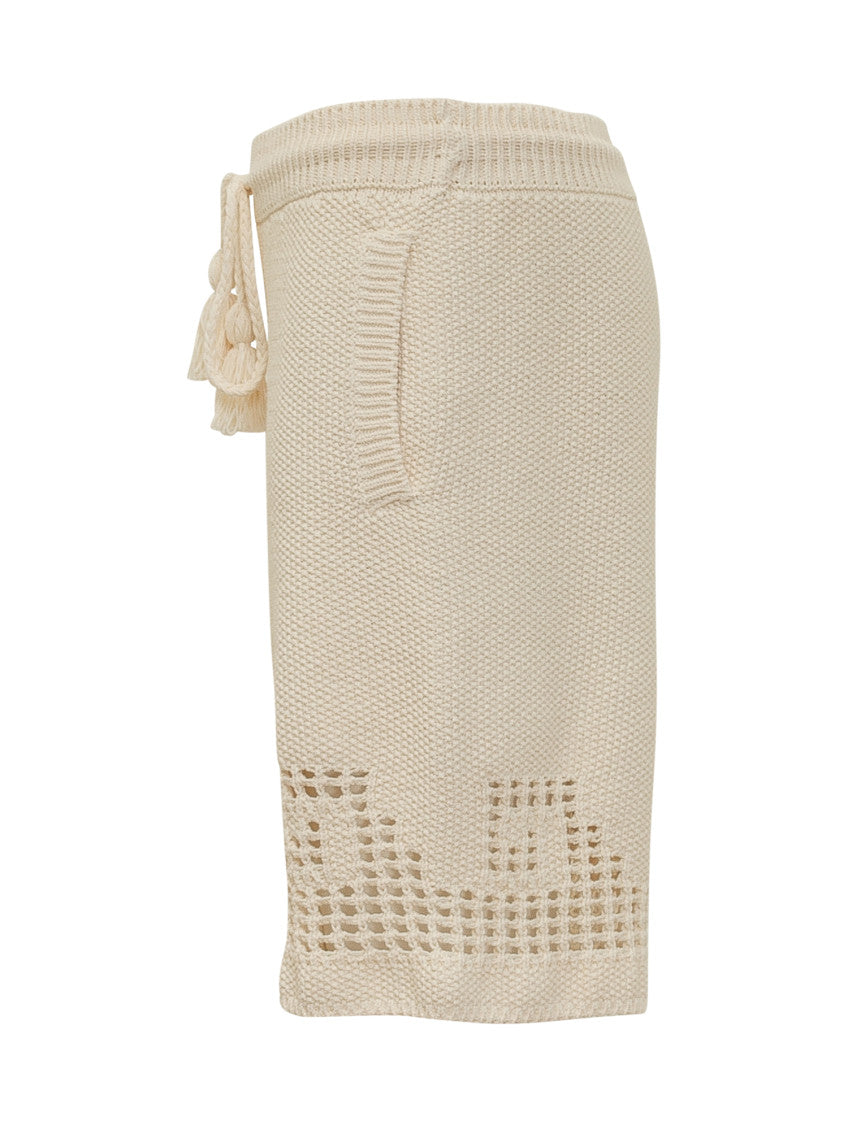 Off White Knitted Shorts 2