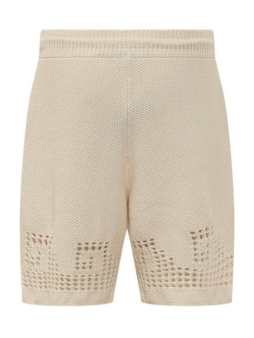 Off White Knitted Shorts 3