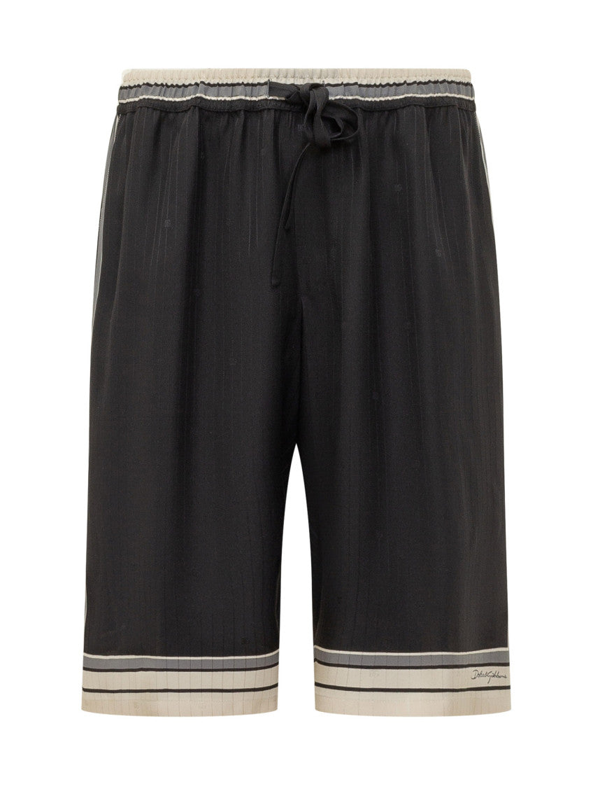 Black Stripes Shorts 1