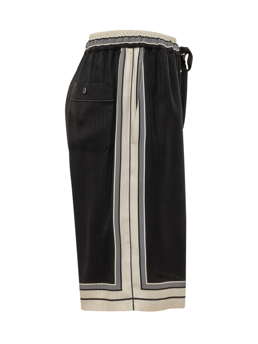 Black Stripes Shorts 2