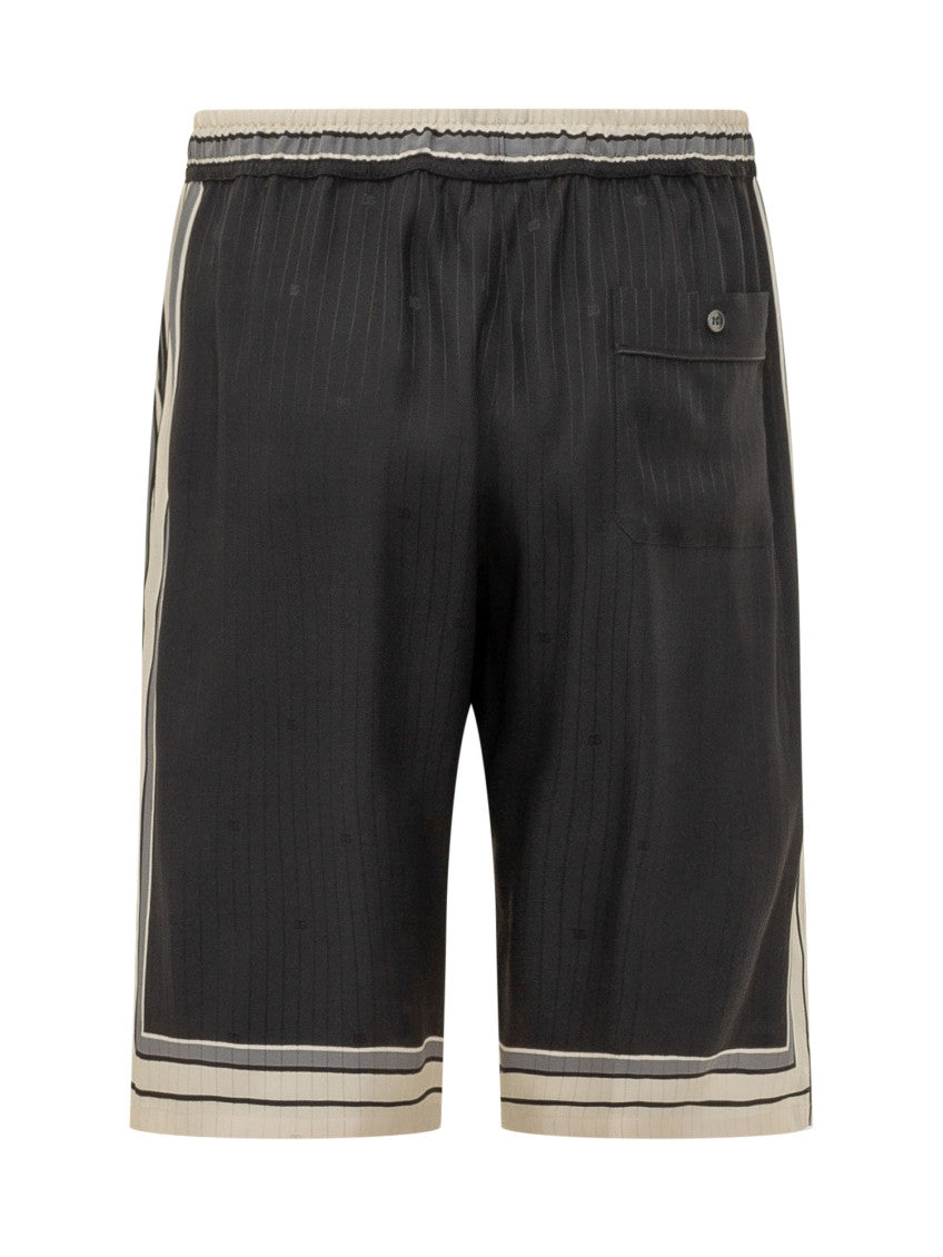 Black Stripes Shorts 3
