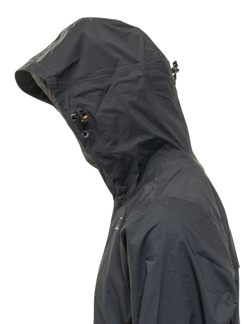 Dark Blue Solid Hood Jacket 3
