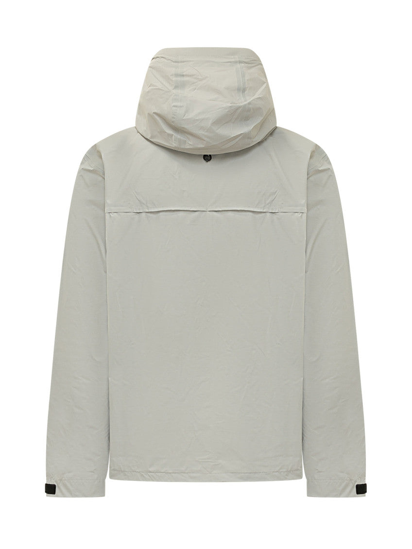Beige Solid Hood Jacket 4