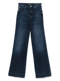 Blue Wide-leg denim jeans 1