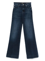 Blue Wide-leg denim jeans 1