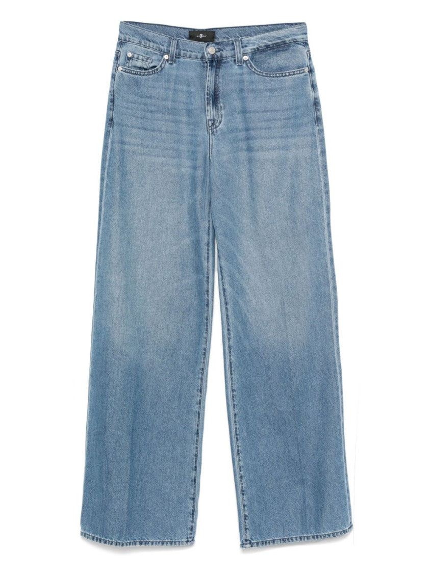 Blue Lotta wide-leg denim jeans 1