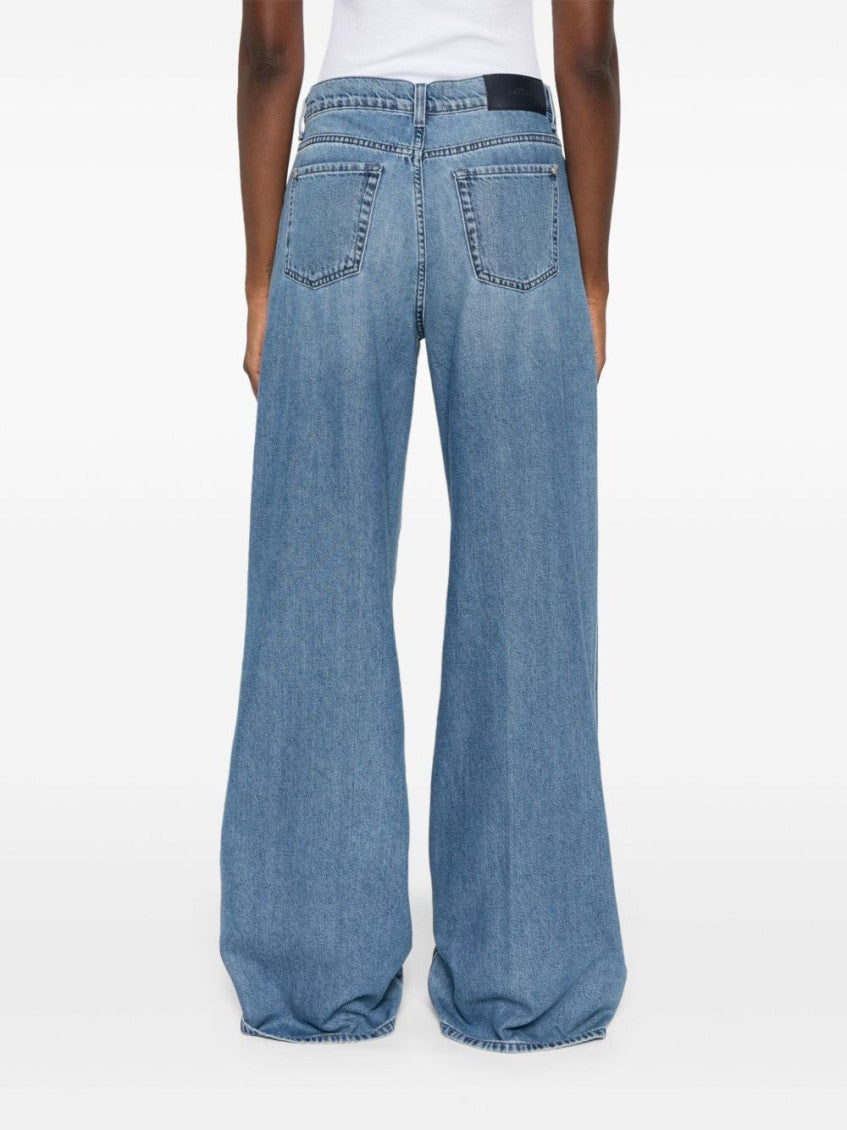 Blue Lotta wide-leg denim jeans 3