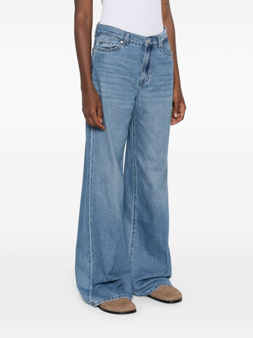 Blue Lotta wide-leg denim jeans 5