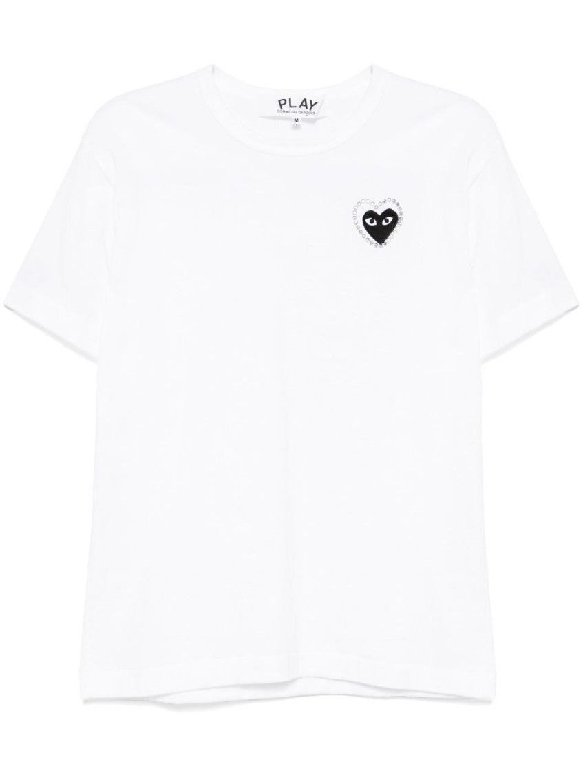 White Crewneck Logo T-Shirt 1