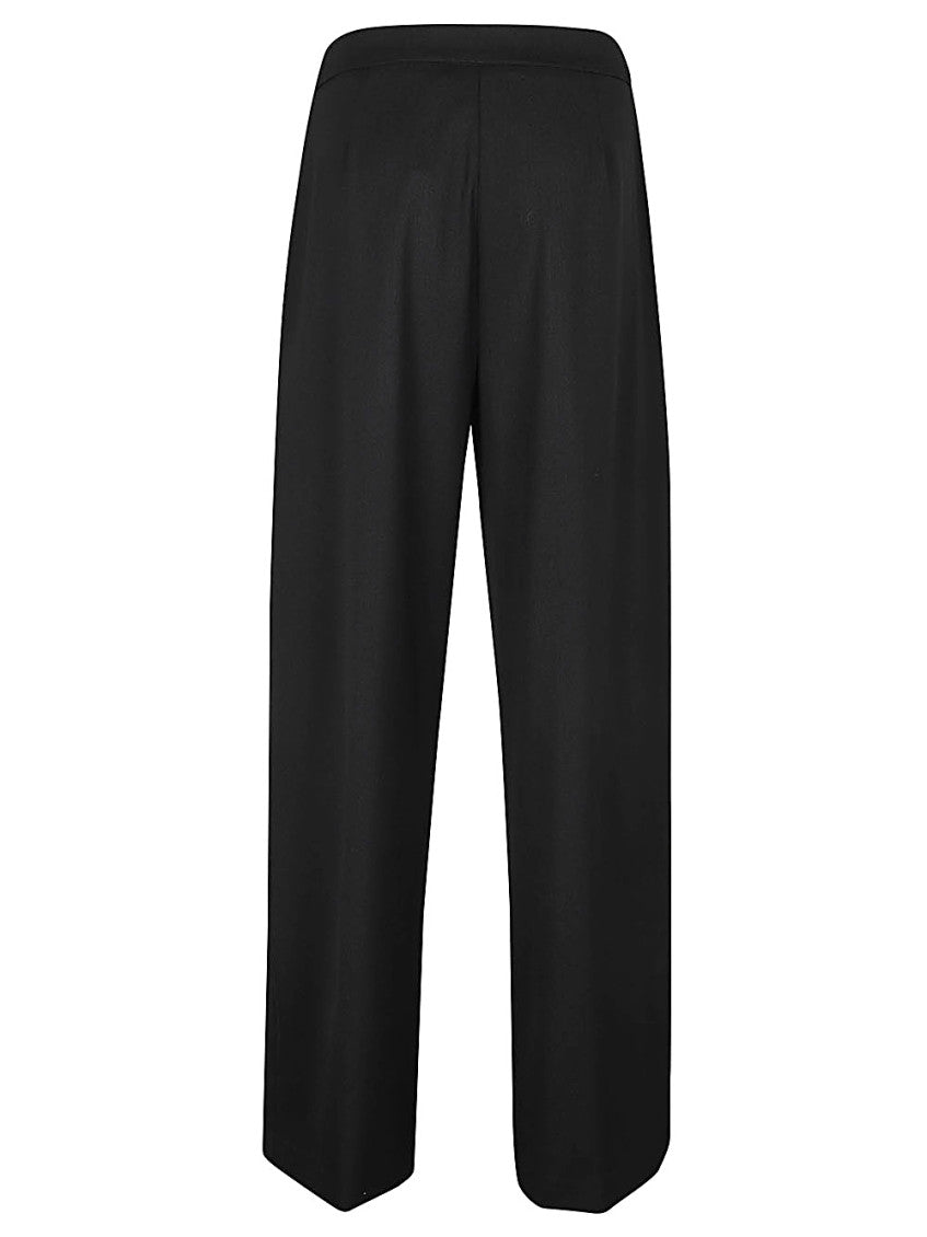 Black Wool Twill Amelia Trousers 2
