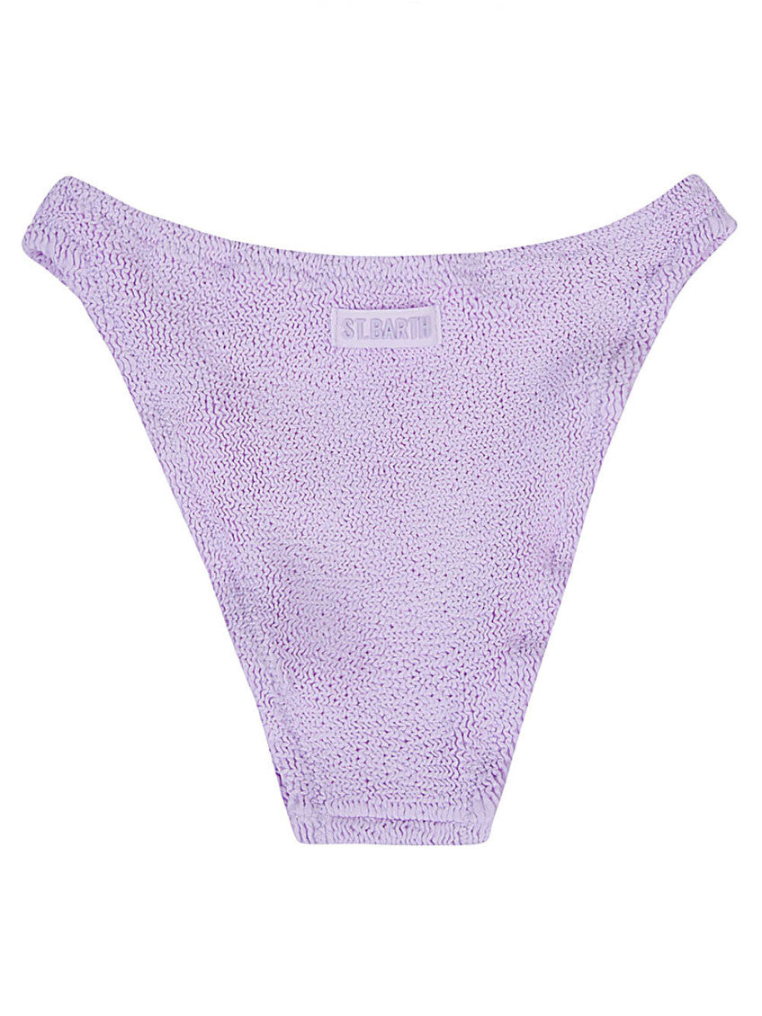 Purple High waisted bikini bottoms 2