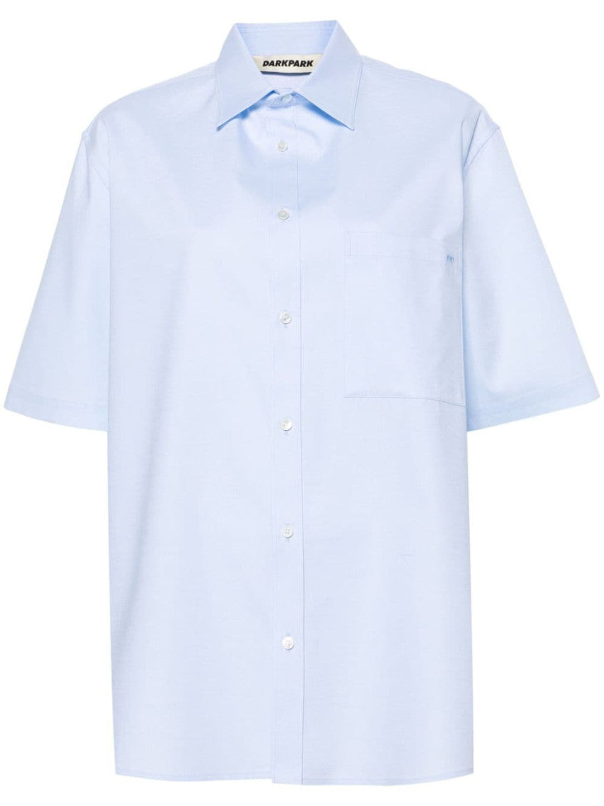 Light Blue Oversized Cotton Shirt 1