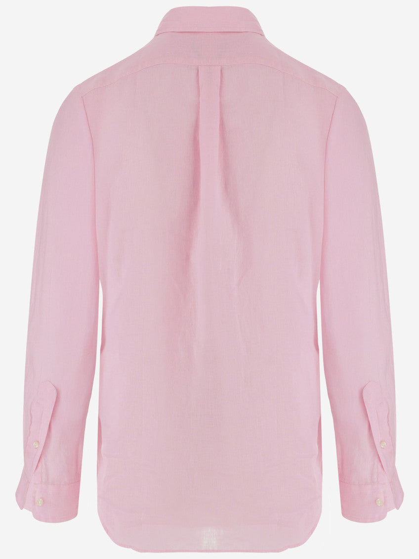 Pink linen shirt  2