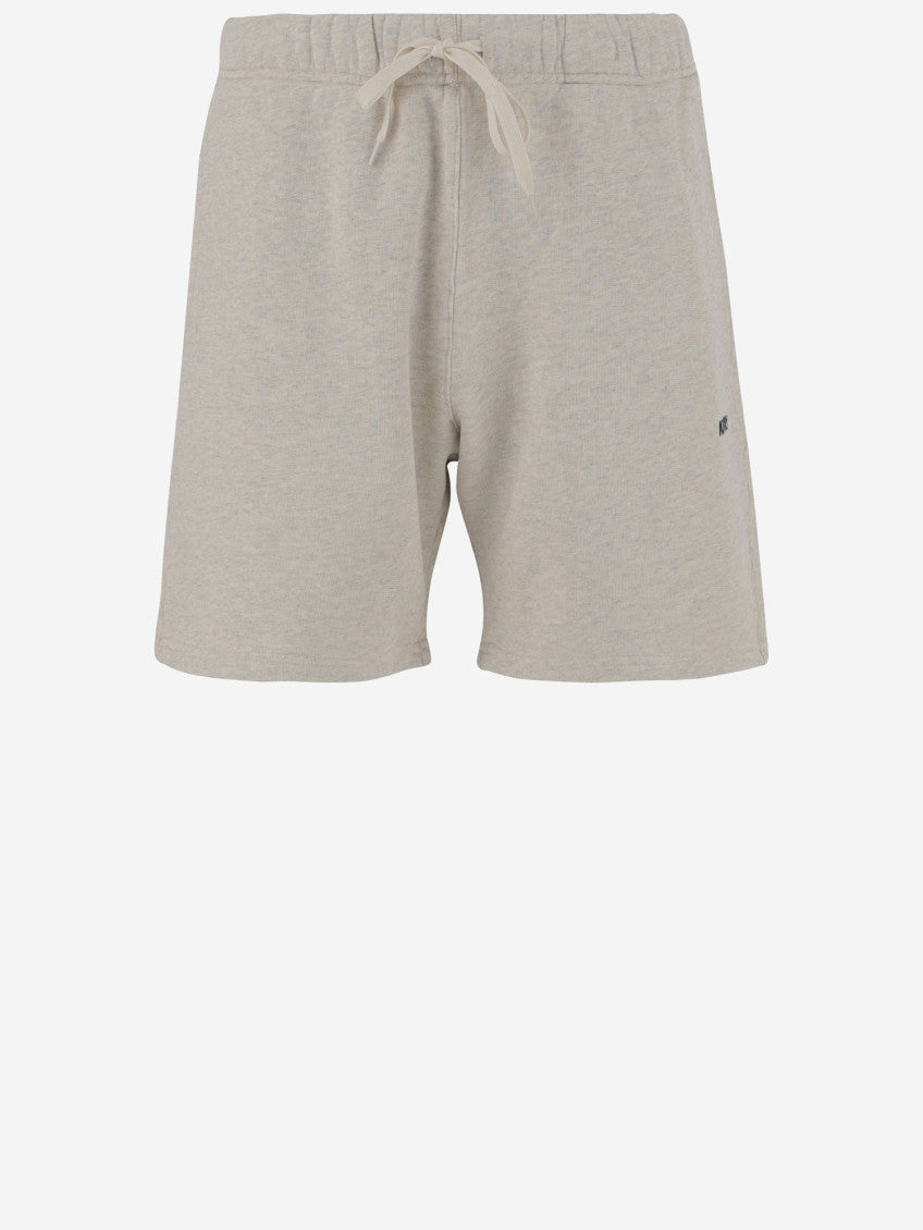 Beige Logo Jersey Shorts 1