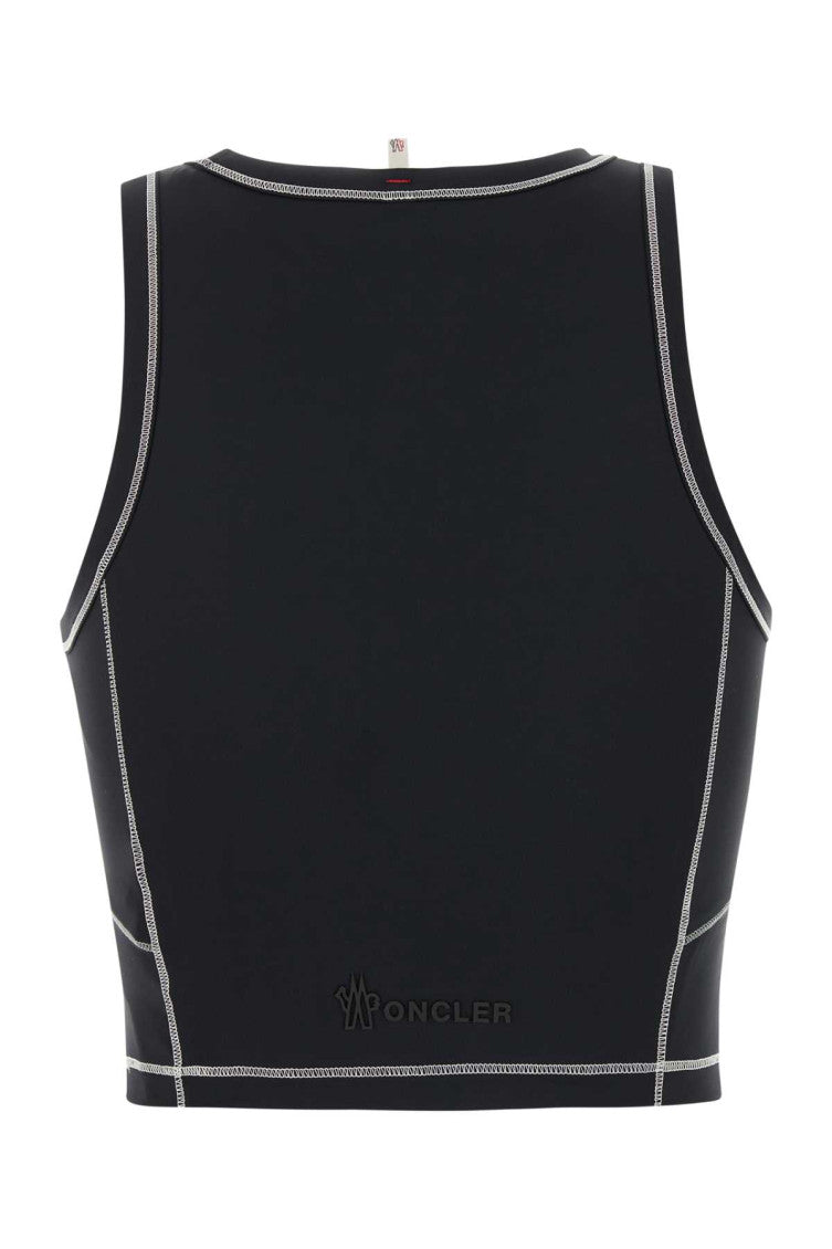 Black Logo Patch Sporty Top 2