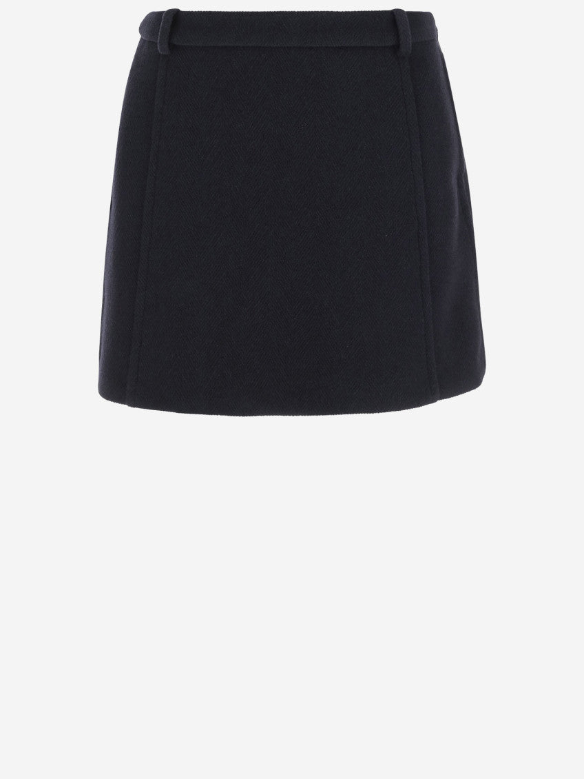 Black Wool Skirt 1