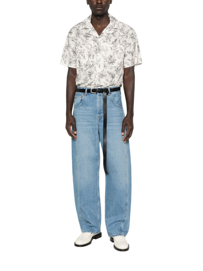 Blue Mid Rise Jeans 2