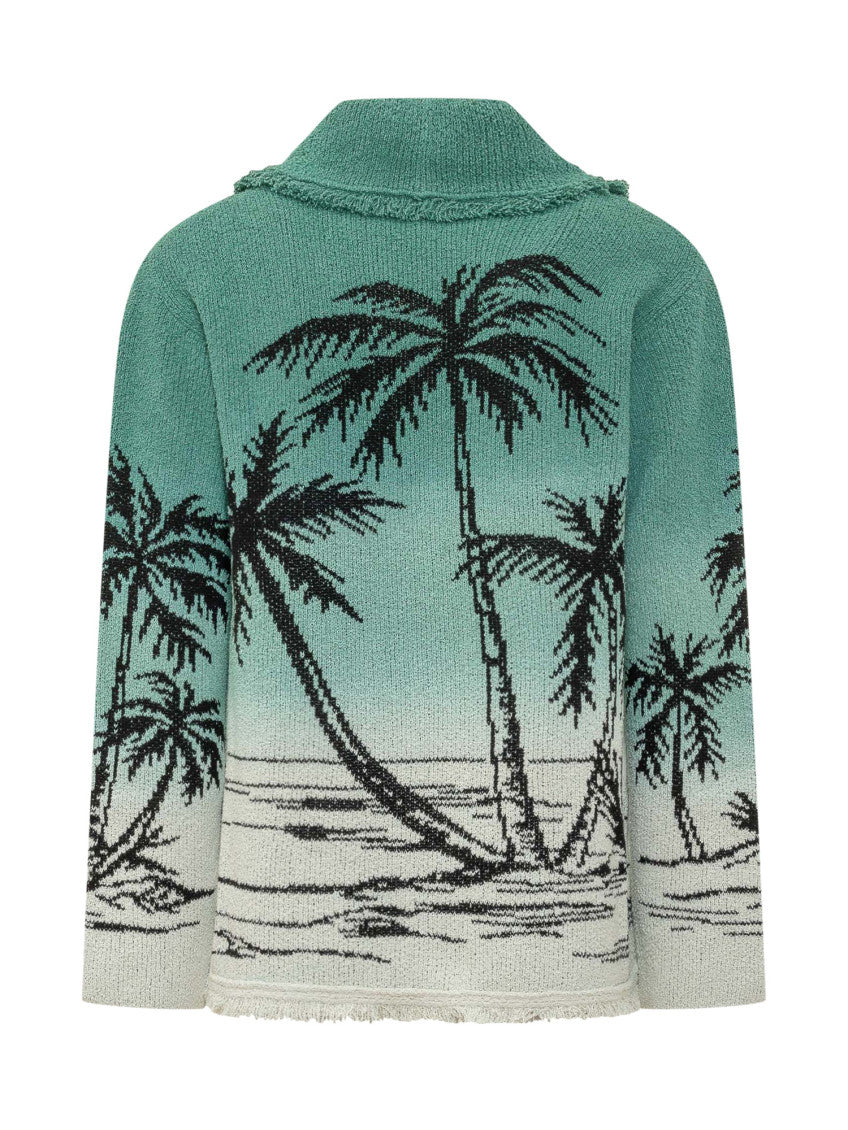Green Jacquard Cardigans 2