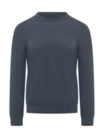 Blue Solid Regular Sweaters 1