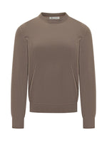 Brown Solid Regular Sweaters 1
