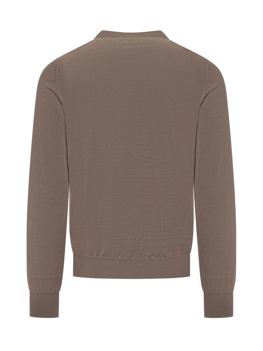 Brown Solid Regular Sweaters 2