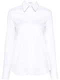 White Cotton Poplin Stretch Shirt 1