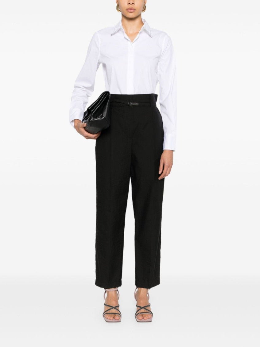 White Cotton Poplin Stretch Shirt 5