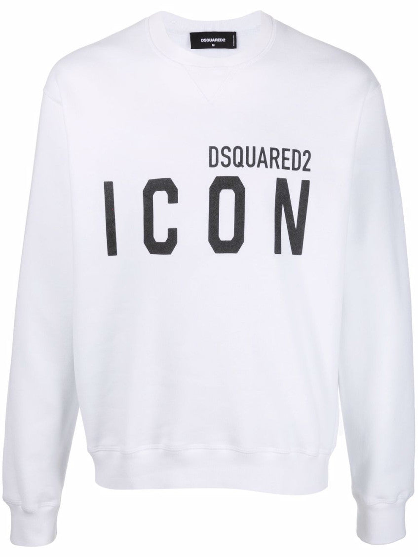 White Icon logo sweater 1