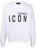 White Icon logo sweater 1