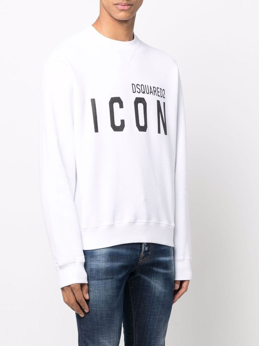 White Icon logo sweater 3