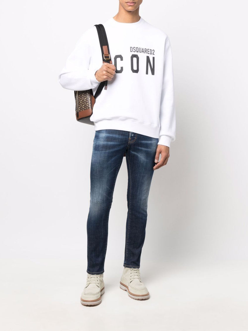 White Icon logo sweater 4