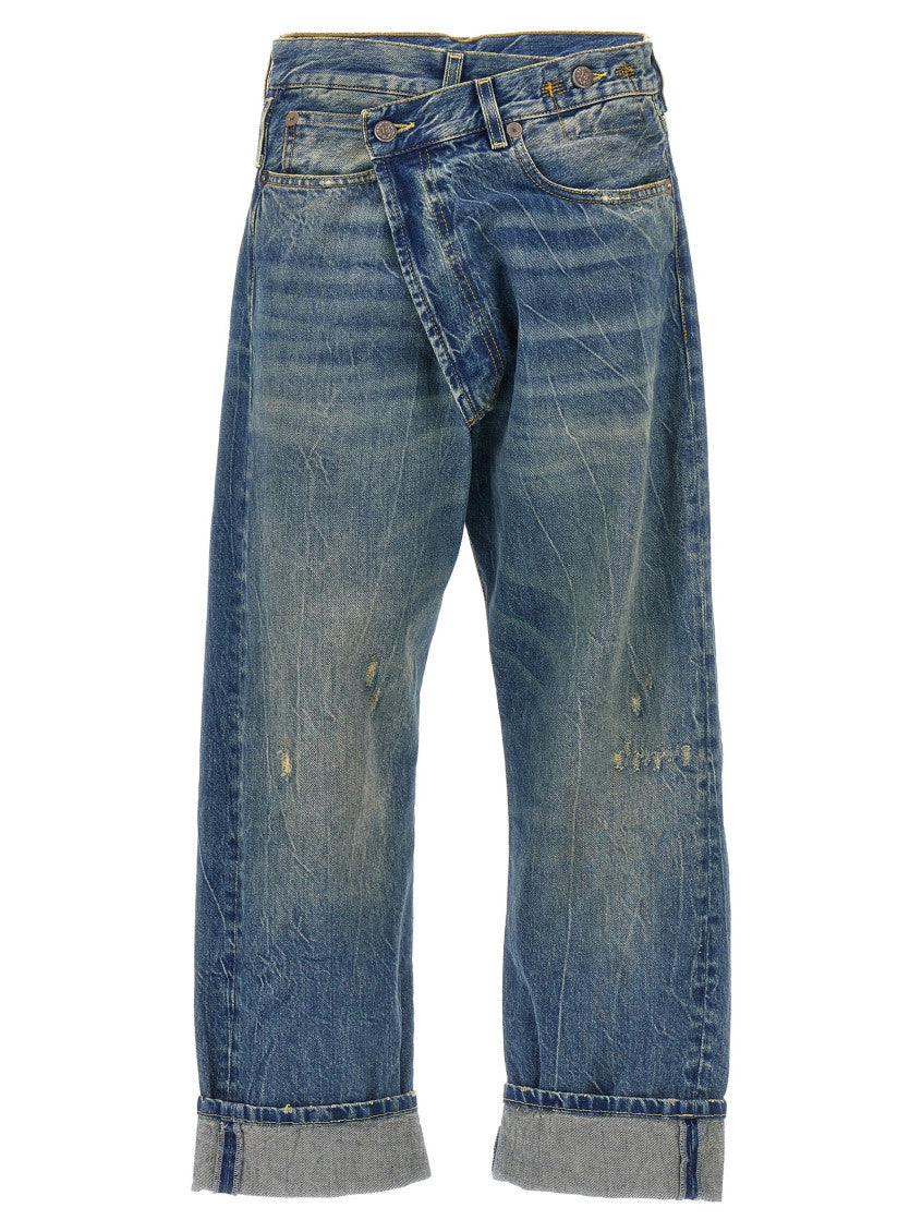 Blue R13 CROSS OVER JEANS 1