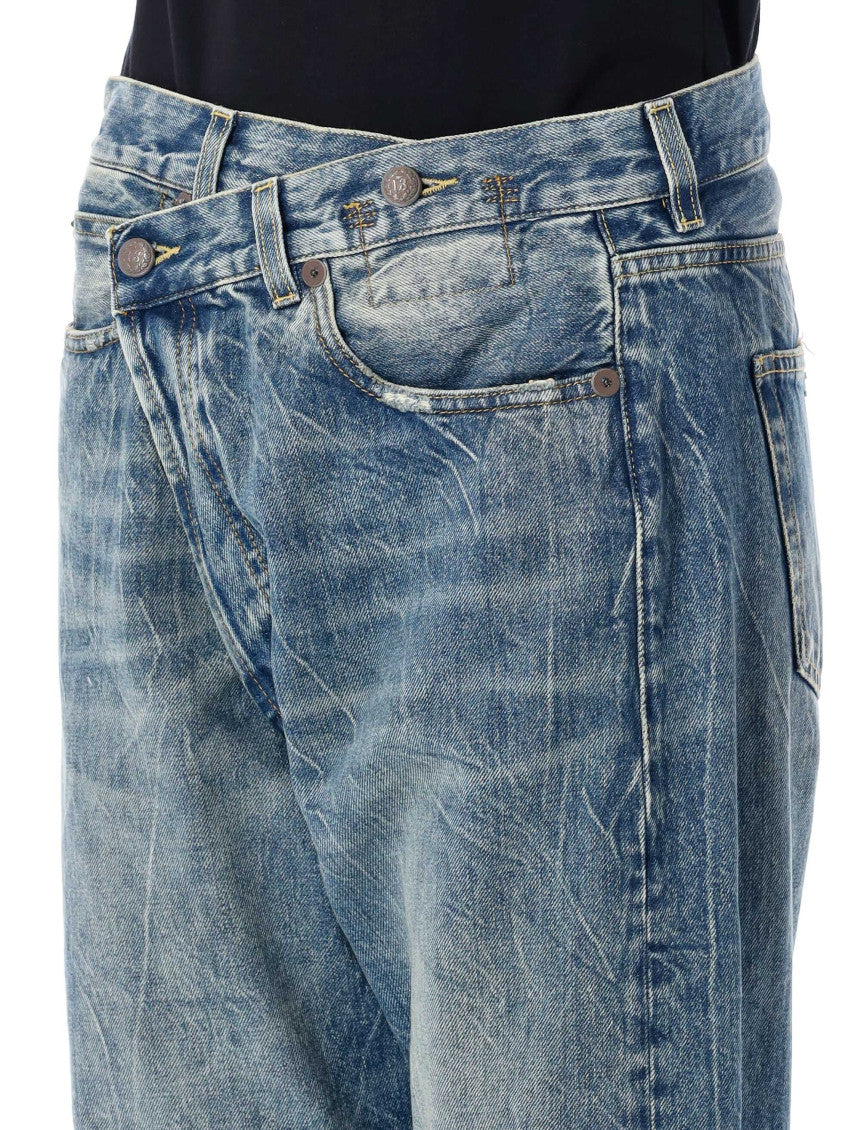 Blue R13 CROSS OVER JEANS 5