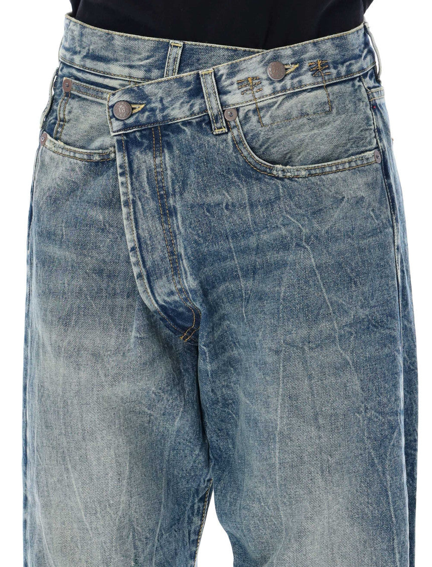 Blue R13 CROSS OVER JEANS 6