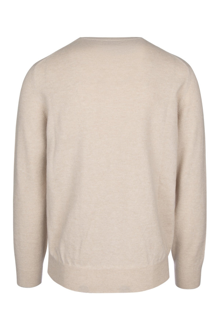 Beige Round Neck Sweater 2