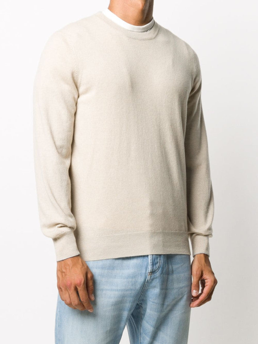 Beige Round Neck Sweater 4