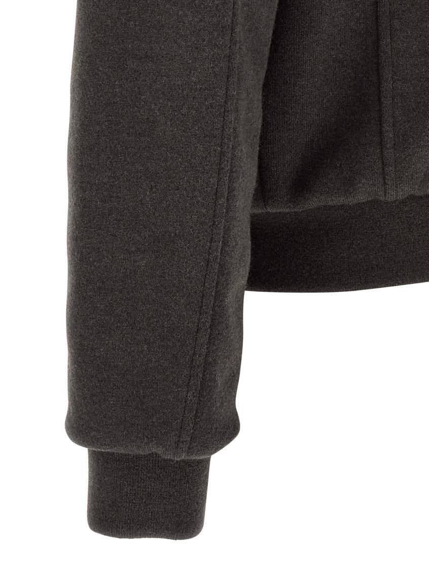 Brown Solid Band Collar Jacket 4