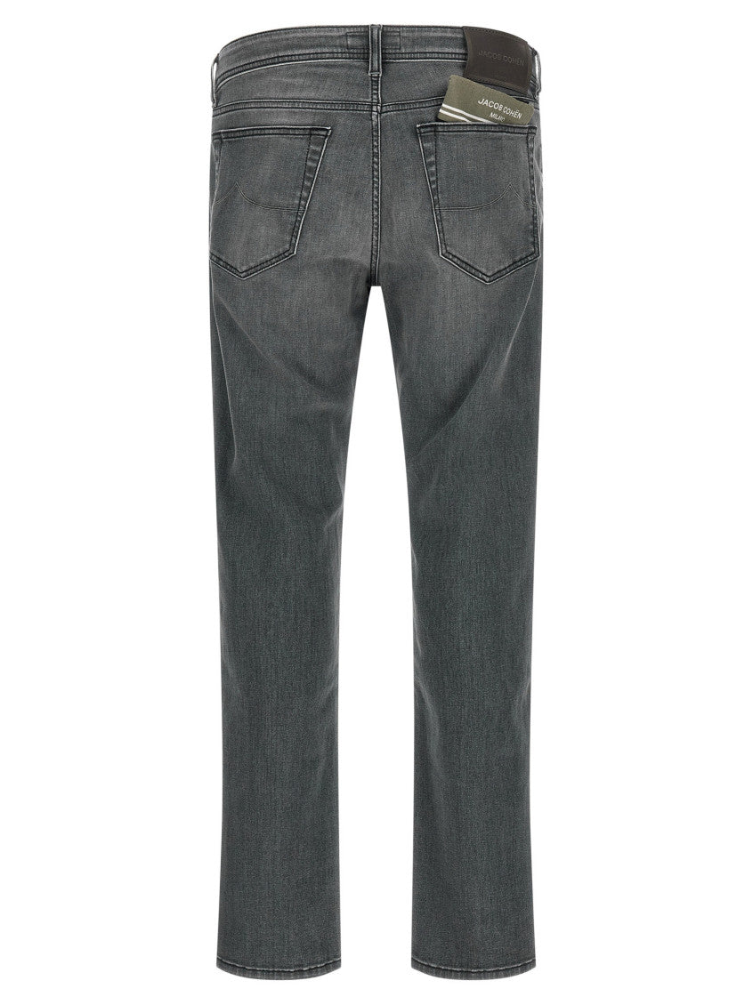 Grey Slim Mid Rise Jeans 2