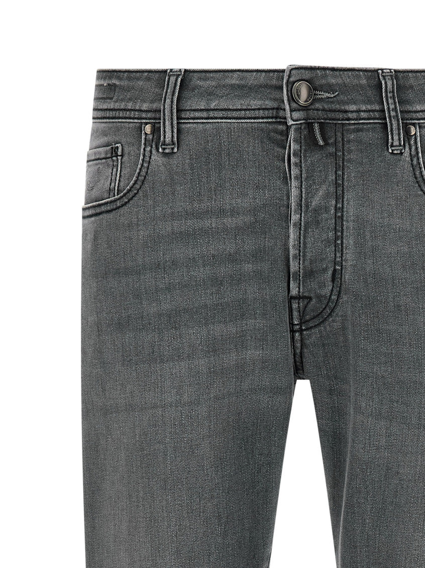 Grey Slim Mid Rise Jeans 3