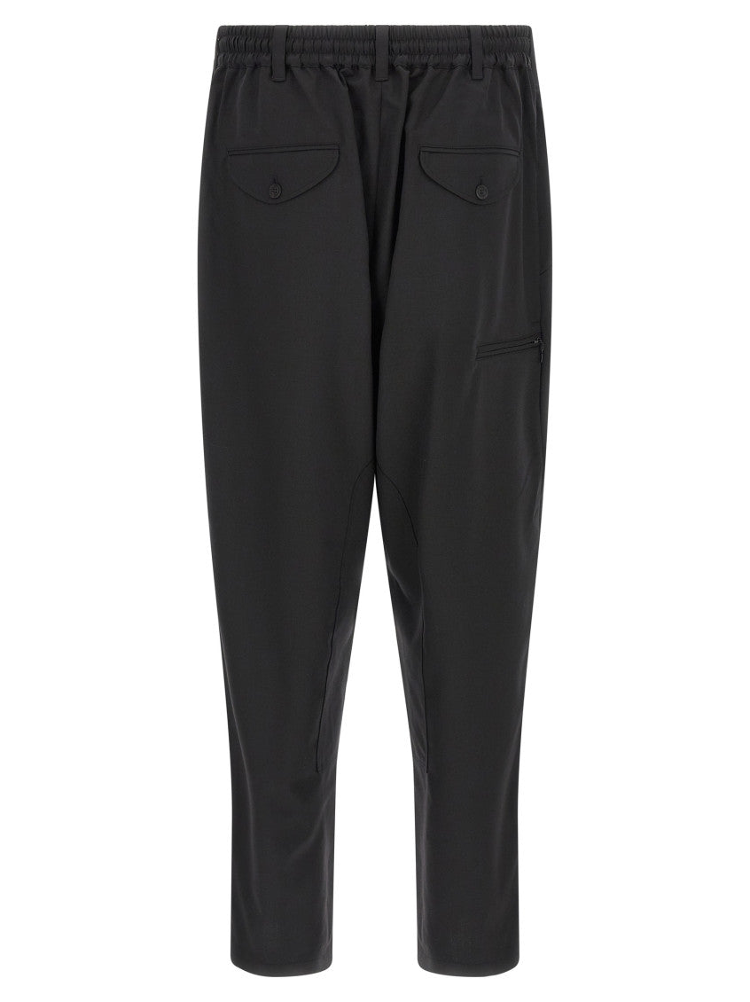 Black Relaxed Drawstring Pants 2