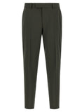Green Flat Front Pants 1