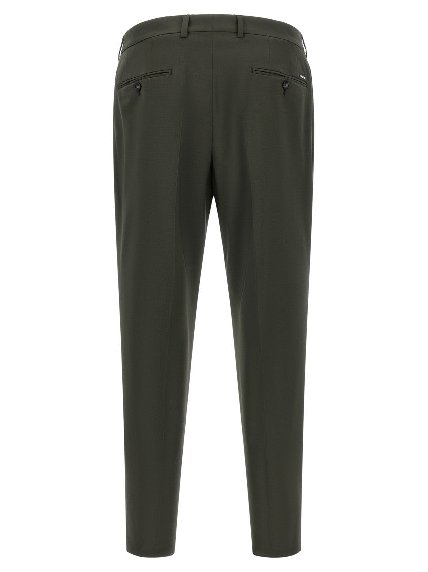 Green Flat Front Pants 2