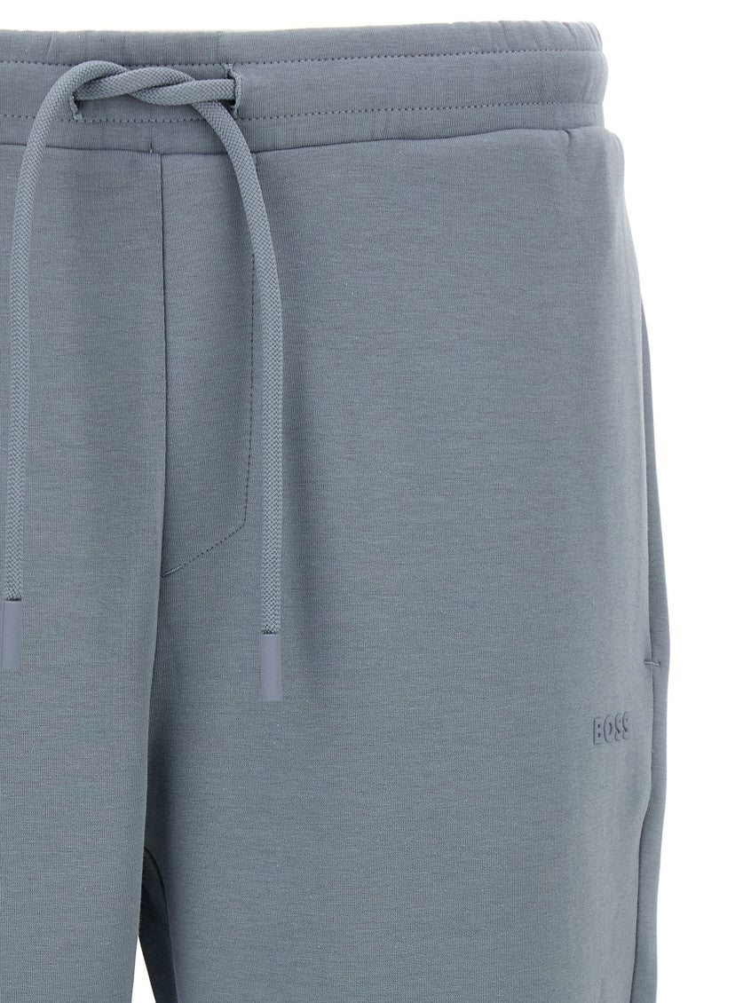 Grey Drawstring Logo Joggers 3