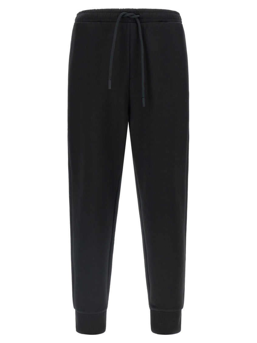 Black Drawstring Logo Joggers 1