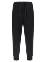 Black Drawstring Logo Joggers 1