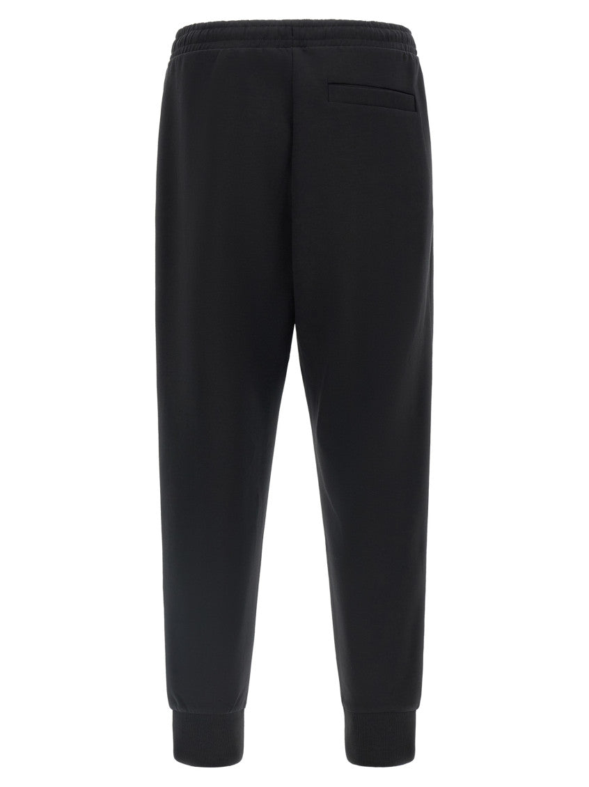 Black Drawstring Logo Joggers 2