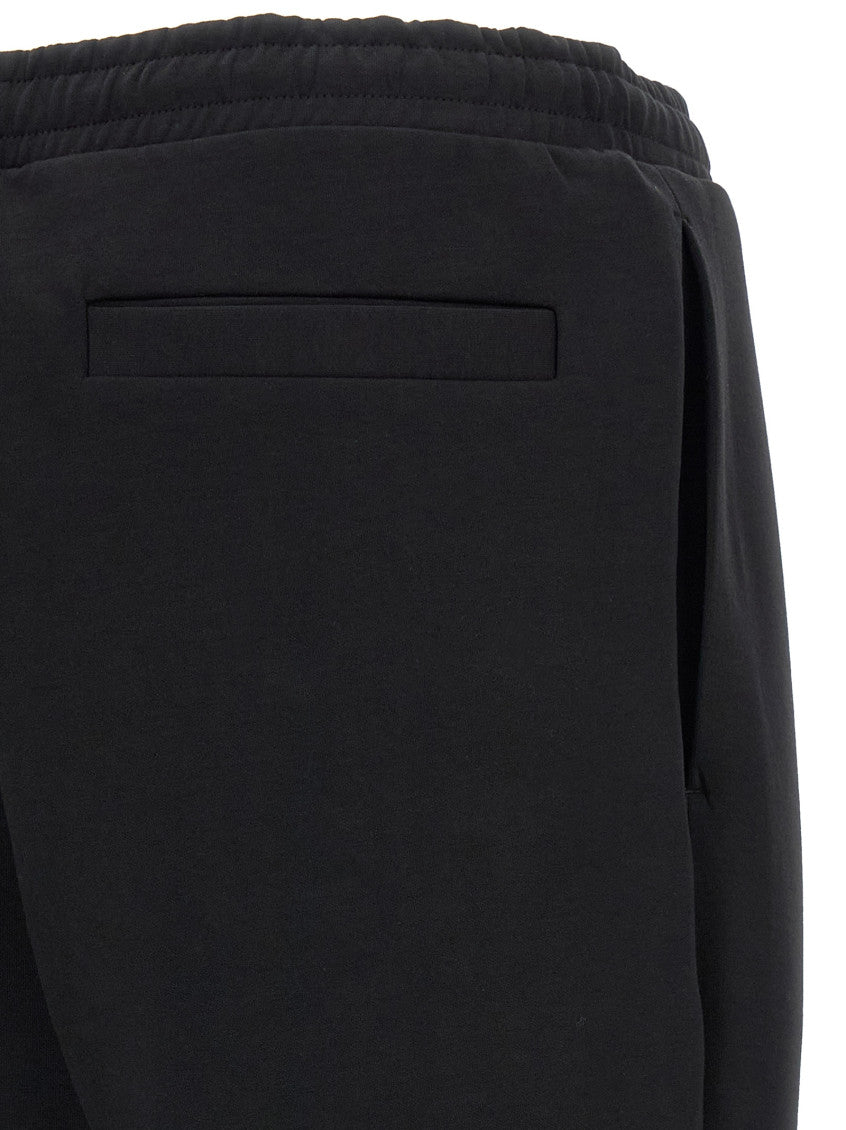 Black Drawstring Logo Joggers 4