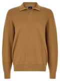 Brown Regular Polo Sweater 1