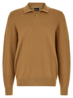 Brown Regular Polo Sweater 1